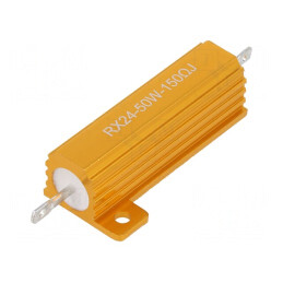 Rezistor Bobinat cu Radiator 150Ω 50W ±5% 50ppm/°C pentru Lipit | Electronic-mag.ro | Componente Electronice