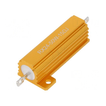 Rezistor Bobinat cu Radiator 15Ω 50W ±5% | Electronic-mag.ro | Componente Electronice