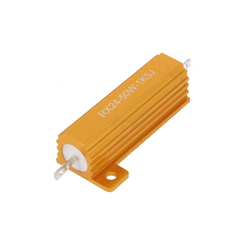 Rezistor bobinat cu radiator 1.5kΩ 50W ±5% 30ppm/°C | Electronic-mag.ro | Componente Electronice Rezistor bobinat cu radiator 1.5kΩ 50W ±5% 30ppm/°C | Electronic-mag.ro | Componente Electronice