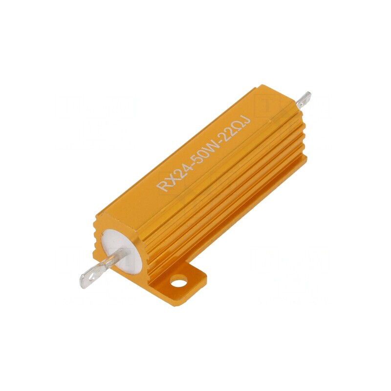 Rezistor Bobinat 22Ω 50W ±5% cu Radiator | Electronic-mag.ro | Componente Electronice