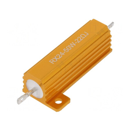 Rezistor Bobinat 22Ω 50W ±5% cu Radiator | Electronic-mag.ro | Componente Electronice