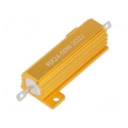 Rezistor bobinat cu radiator 2,2Ω 50W ±5% | Electronic-mag.ro | Componente Electronice