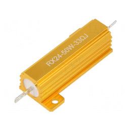 Rezistor Bobinat cu Radiator 33Ω 50W ±5% 50ppm/°C pentru Lipit | Electronic-mag.ro | Componente Electronice