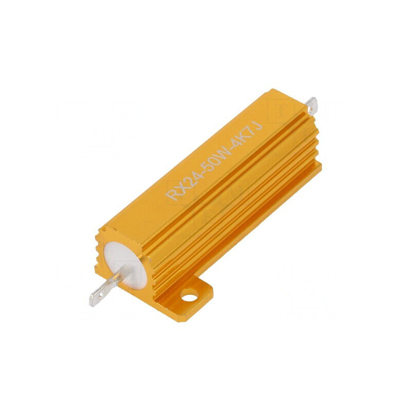 Rezistor Bobinat cu Radiator 4,7kΩ 50W 5% 30ppm/°C pentru Lipit | Electronic-mag.ro | Componente Electronice