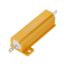 Rezistor Bobinat cu Radiator 4,7Ω 50W ±5% 50ppm/°C pentru Lipit | Electronic-mag.ro | Componente Electronice