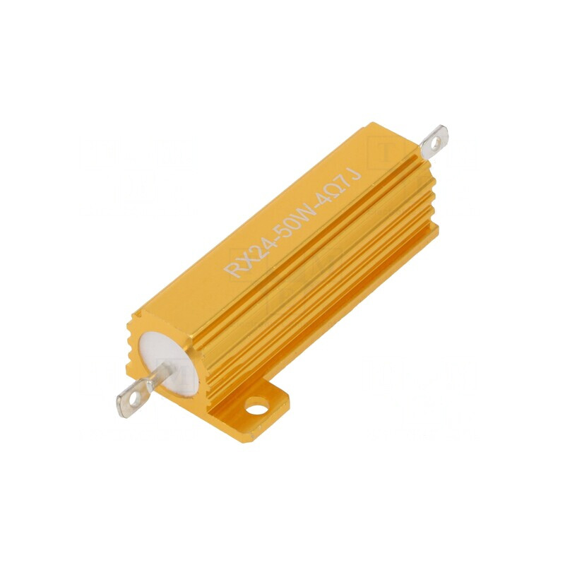Rezistor Bobinat cu Radiator 4,7Ω 50W ±5% 50ppm/°C pentru Lipit | Electronic-mag.ro | Componente Electronice