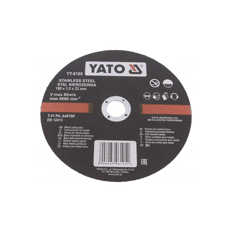 Disc de tăiere 180mm 8600rot/min | Electronic-mag.ro | Componente Electronice