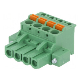Regletă de conexiuni deconectabilă 4 piste 5,08mm Mufă Mamă | Electronic-mag.ro | Componente Electronice
