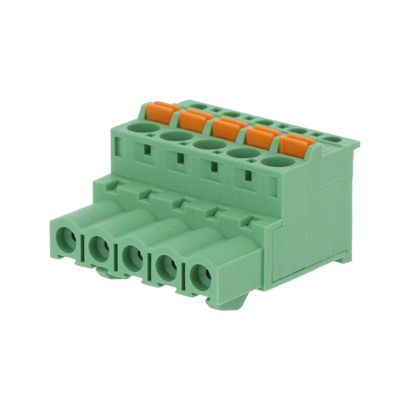 Regletă de Conexiuni Deconectabilă 5 Piste 5,08mm Mufă Mamă | Electronic-mag.ro | Componente Electronice