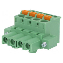 Regletă de Conexiuni Deconectabilă 5,08mm 4 Piste Mufă Mamă | Electronic-mag.ro | Componente Electronice