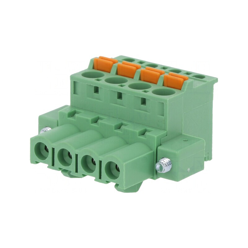 Regletă de Conexiuni Deconectabilă 5,08mm 4 Piste Mufă Mamă | Electronic-mag.ro | Componente Electronice