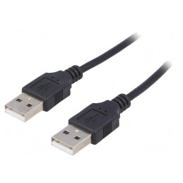 Cablu USB 2.0 A-A 1,8m Nichelat | Electronic-mag.ro | Componente Electronice