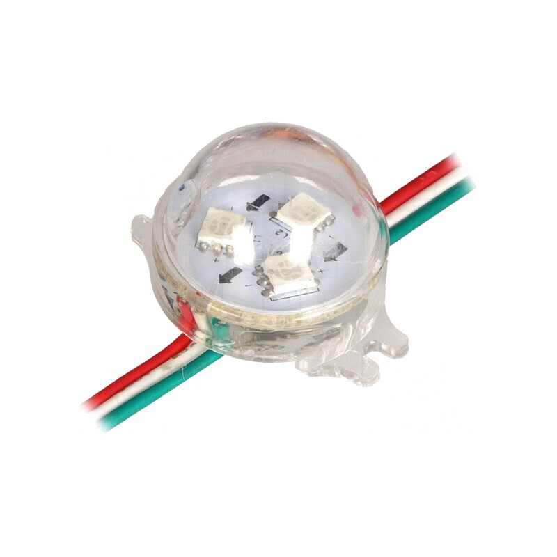 LED RGB IP68 3 Diode 5050 30x23mm WS2811 Controller | Electronic-mag.ro | Componente Electronice