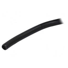 Tub de Protecție Poliamidă Neagră 10mm -40÷120°C | Electronic-mag.ro | Componente Electronice