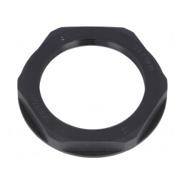 Piuliță Poliamidă M40 Neagră 50mm | Electronic-mag.ro | Componente Electronice