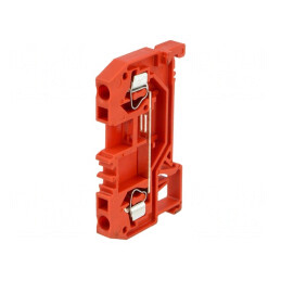 Conector de șine 0,08-2,5mm² cu 2 borne roșu | Electronic-mag.ro | Componente Electronice