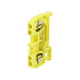 Conector Șine Galben 0,08-2,5mm2 2 Borne | Electronic-mag.ro | Componente Electronice