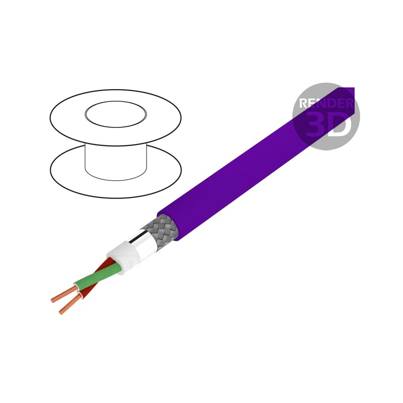 Cablu PROFIBUS 1x2x0,64mm Cu PVC pentru Transmisie Date | Electronic-mag.ro | Componente Electronice Cablu PROFIBUS 1x2x0,64mm Cu PVC pentru Transmisie Date | Electronic-mag.ro | Componente Electronice