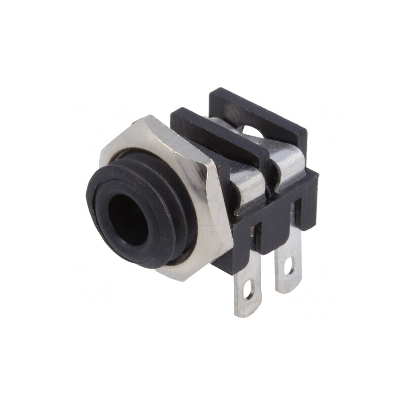 Soclu Jack 3,5mm Mono 2 Pini 90° Lipire | Electronic-mag.ro | Componente Electronice