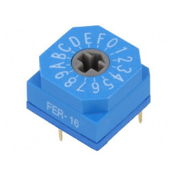 Întrerupător Codificare HEX/BCD 16 Pos THT 80mΩ | Electronic-mag.ro | Componente Electronice