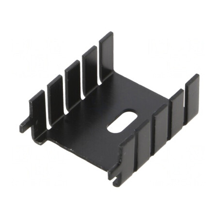 Radiator Negru TO220 12,7x25,4x29,3mm | Electronic-mag.ro | Componente Electronice