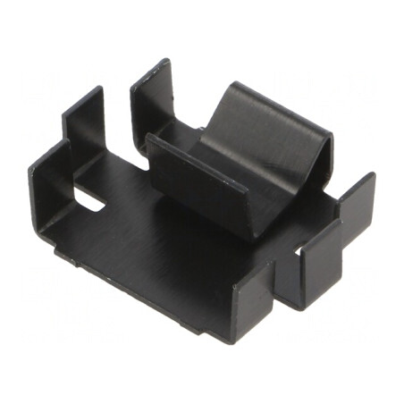 Radiator presat TO220 negru 7,1x25,4x20,7mm | Electronic-mag.ro | Componente Electronice