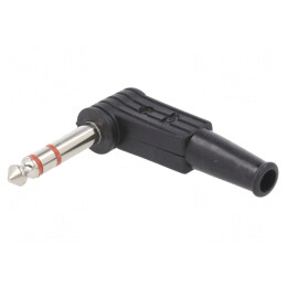 Mufă Jack 6,3mm Stereo Unghi 90° | Electronic-mag.ro | Componente Electronice