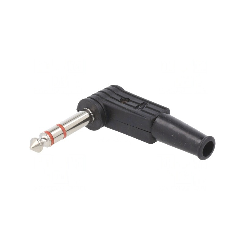 Mufă Jack 6,3mm Stereo Unghi 90° | Electronic-mag.ro | Componente Electronice