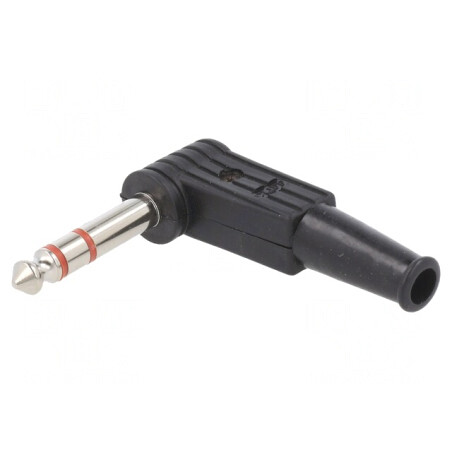 Mufă Jack 6,3mm Stereo Unghi 90° | Electronic-mag.ro | Componente Electronice