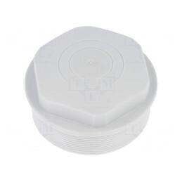 Capac de protecție gri IP54 polietilenă M63 1,5 | Electronic-mag.ro | Componente Electronice
