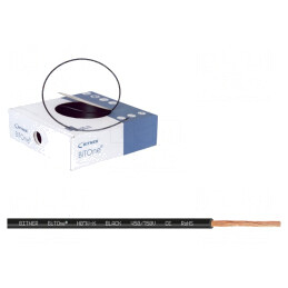 Cablu BiTOne H07V-K Cu 6mm2 PVC Negru 100m | Electronic-mag.ro | Componente Electronice