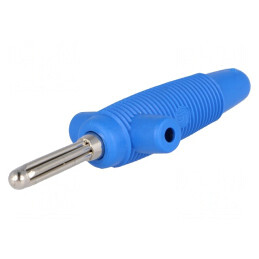Mufă Banană Albastră 4mm 30A 60VDC | Electronic-mag.ro | Componente Electronice