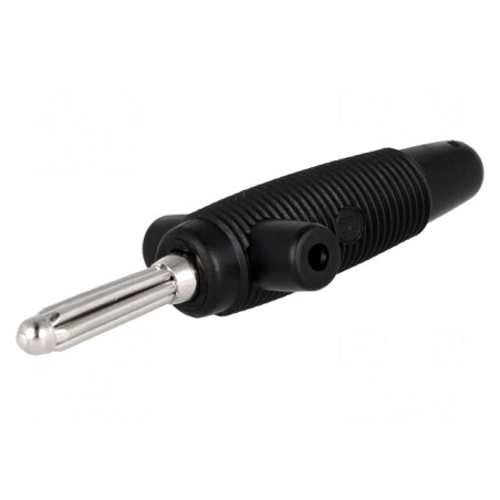 Mufă Banană 4mm 30A Neagră | Electronic-mag.ro | Componente Electronice