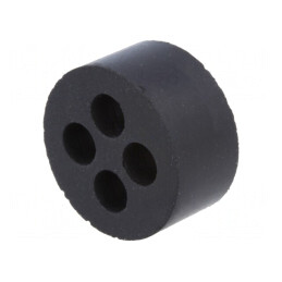 Insert Presetupă 4mm M20 IP54 Cauciuc NBR 4 Orificii | Electronic-mag.ro | Componente Electronice