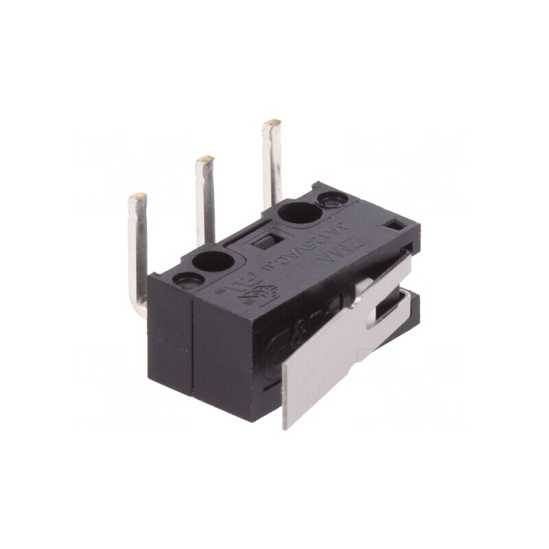 Microîntrerupător SNAP ACTION 3A 125VAC cu manetă SPDT | Electronic-mag.ro | Componente Electronice