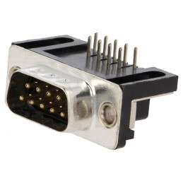 D-Sub 9 PIN Soclu Tată PCB Unghi 90° THT 3A 250V | Electronic-mag.ro | Componente Electronice