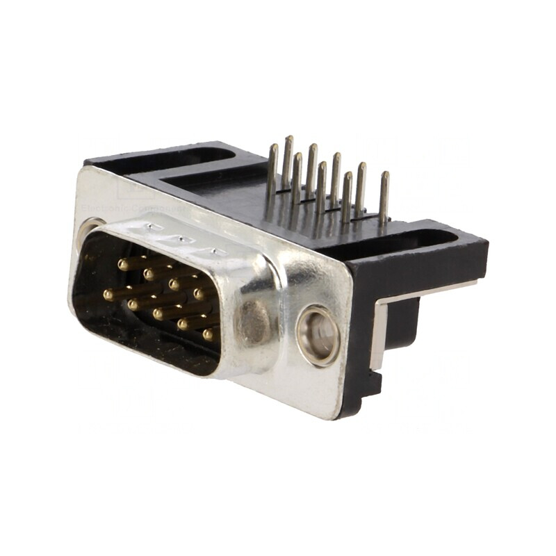 D-Sub 9 PIN Soclu Tată PCB Unghi 90° THT 3A 250V | Electronic-mag.ro | Componente Electronice