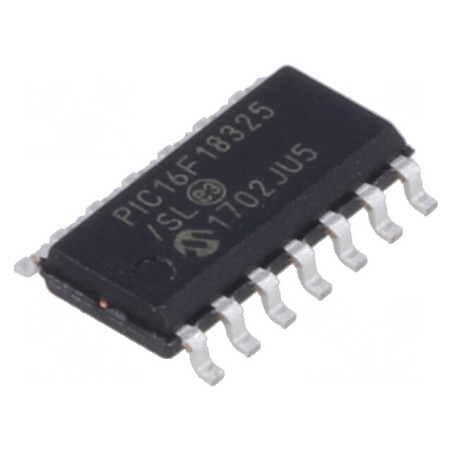 Microcontroler PIC16 14kB 32MHz 2,3-5,5V SMD SO14 | Electronic-mag.ro | Componente Electronice