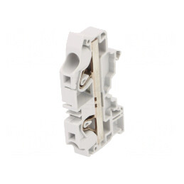 Conector Șine 0.5-10mm² Gri 10mm 2 Borne | Electronic-mag.ro | Componente Electronice