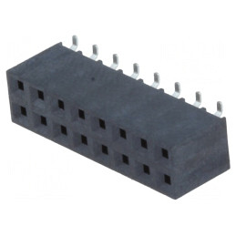 Soclu pini mamă 16 pini 2,54mm SMT 2x8 aurit | Electronic-mag.ro | Componente Electronice