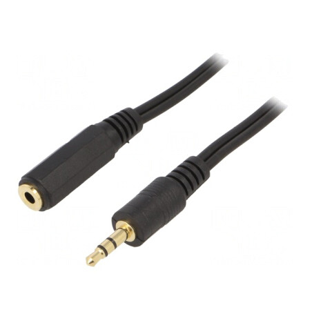 Cablu Audio Jack 3.5mm 5m Negru | Electronic-mag.ro | Componente Electronice