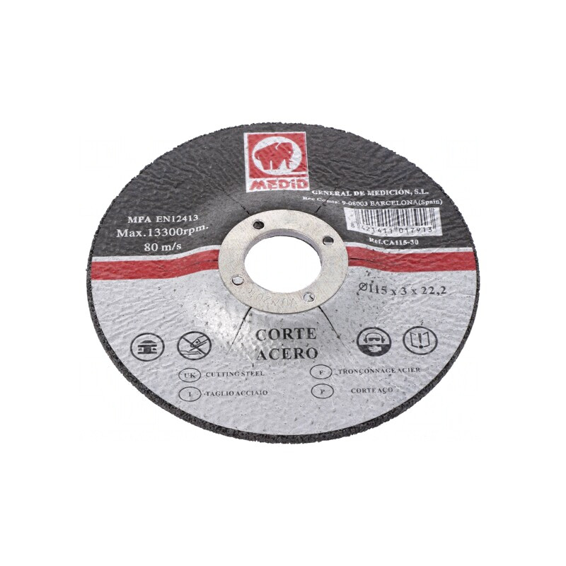 Disc de tăiere metal/oțel 115mm 22mm 3mm | Electronic-mag.ro | Componente Electronice