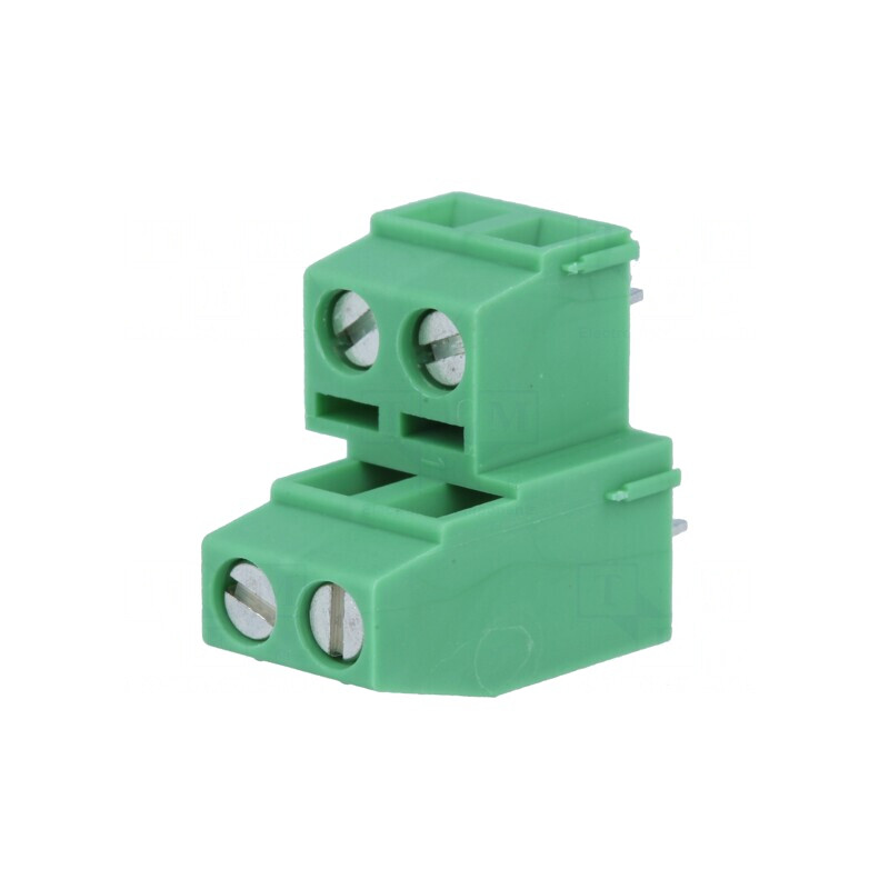 Regletă de conexiuni PCB 90° 5,08mm 4 piste 400V | Electronic-mag.ro | Componente Electronice