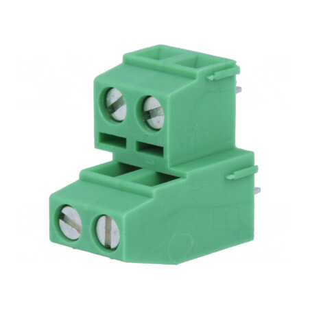 Regletă de conexiuni PCB 90° 5,08mm 4 piste 400V | Electronic-mag.ro | Componente Electronice
