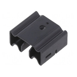 Radiator aluminiu negru TO220 19x22x11mm | Electronic-mag.ro | Componente Electronice