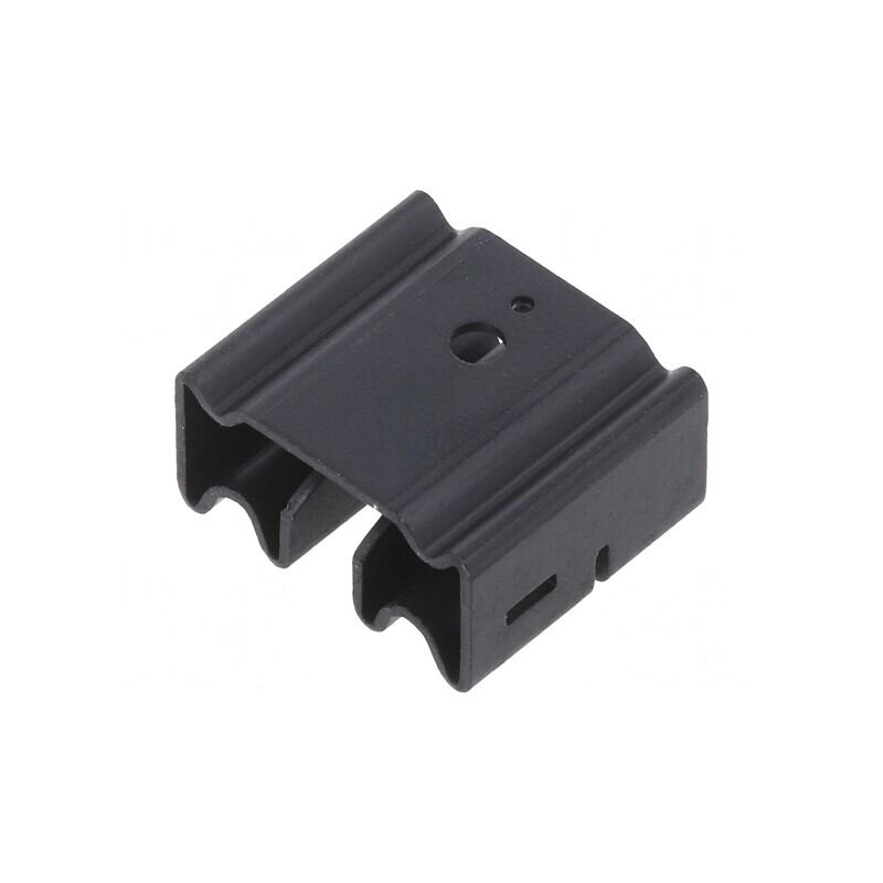Radiator aluminiu negru TO220 19x22x11mm | Electronic-mag.ro | Componente Electronice