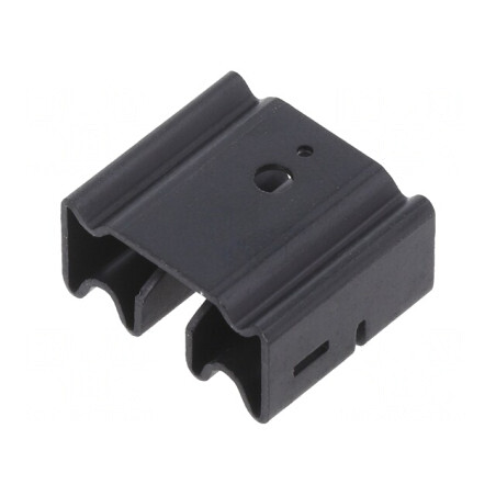Radiator aluminiu negru TO220 19x22x11mm | Electronic-mag.ro | Componente Electronice