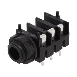 Soclu Jack 6.3mm Mamă Stereo cu Întrerupător Triplu | Electronic-mag.ro | Componente Electronice