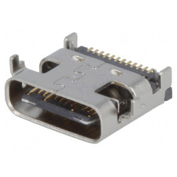 Soclu USB C în unghi 90° USB 3.1 SMT | Electronic-mag.ro | Componente Electronice