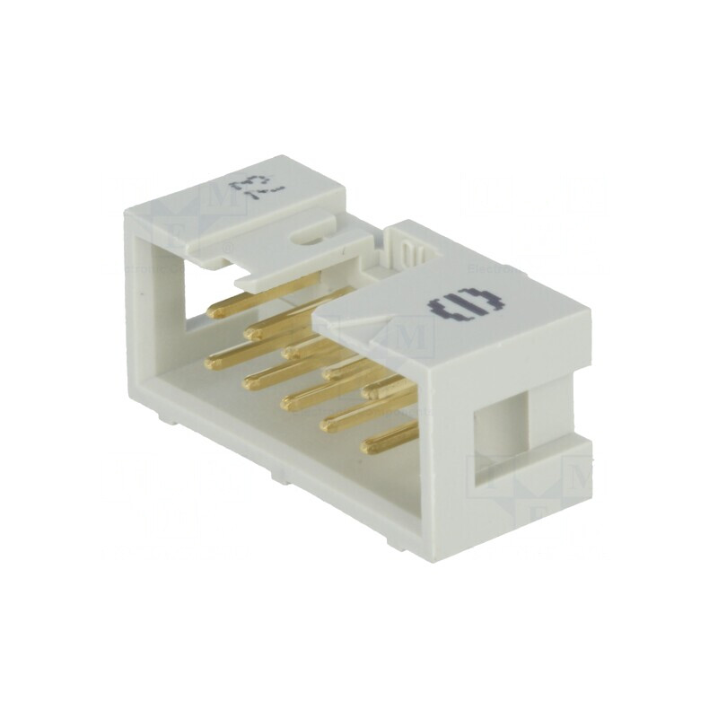Soclu IDC Tată 10 PIN 1,27mm THT | Electronic-mag.ro | Componente Electronice